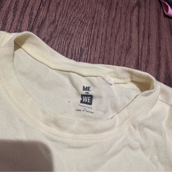 Yellow Ribbed Baby Tee - Picture 3 of 3